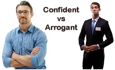confident vs arrogant